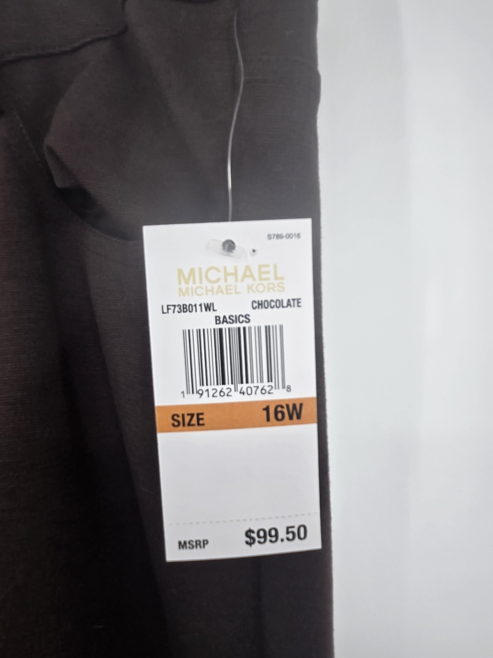 Michael Kors Brown Slim Stretch Trousers 16W NWT (7656) - Picture 4 of 7